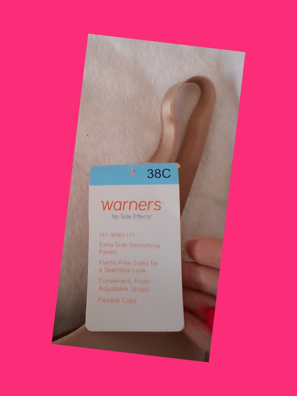Warner's Smooth Nude T-Shirt Bra - Beige/Pink Tone - Picture 3 of 3